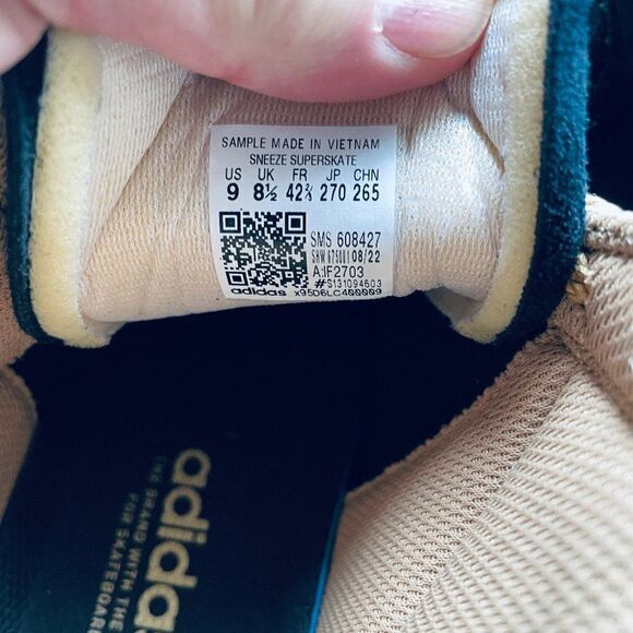 Adidas Superskate x Sneeze Black Golden Beige IF2703 Collectible SAMPLE TAG 9 US - Picture 7 of 9